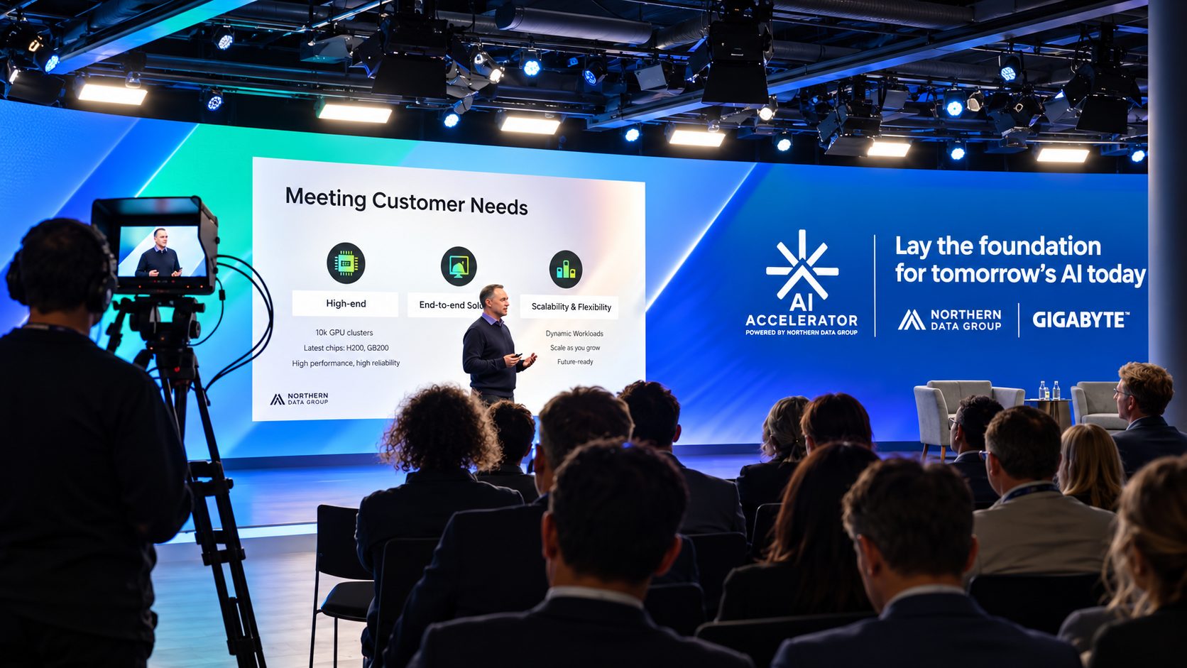 AI Week keynote on stage at SPARK Junghof